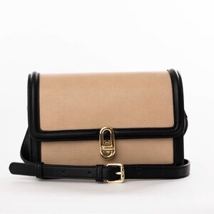 Jules Kae Elegant Black and Tan Women's Crossbody Bag
